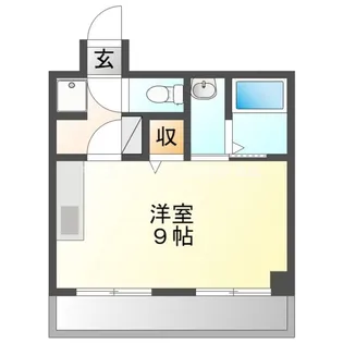 1Kの間取り画像