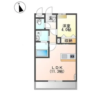 ウィステリアカイア【2階】の間取り