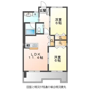 ロイヤルハイツ石黒【4階】の間取り
