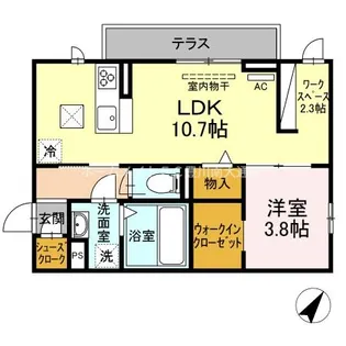 オッツいなり【1階】の間取り