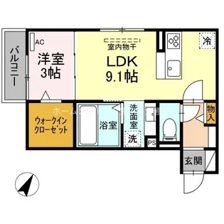 レクエルド【2階】の間取り