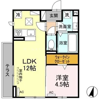 メゾン・ド・エール【1階】の間取り
