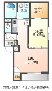 アヴェニュー新道【2階】の間取り