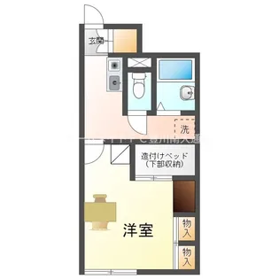 レオパレスディアコートA【108号室】の間取り