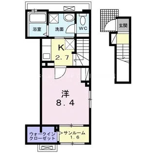 アビーダ豊川諏訪【2階】の間取り