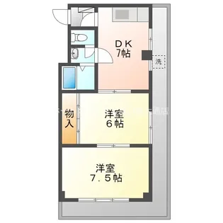 ライフ21【3階】の間取り