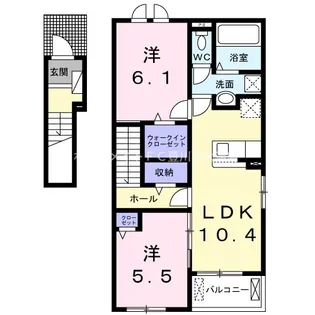 ジェ ネ モンパⅠ【2階】の間取り