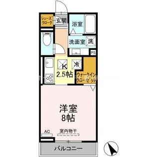 D-square古宿町【1階】の間取り