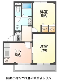ハラマキハイツ C棟【102号室】の間取り