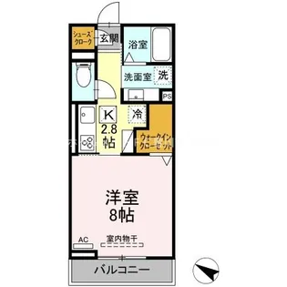 トリシア蔵子【1階】の間取り