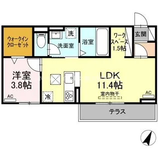 D-square四ツ谷【1階】の間取り