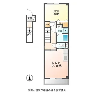 ハイステージ桜 B【2階】の間取り