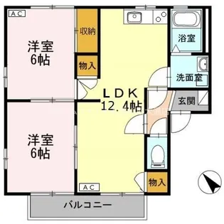 フレグランスゆたか A【1階】の間取り