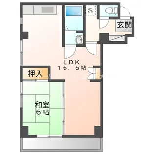 ライフ21【506号室】の間取り