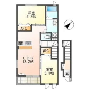 アベニール【2階】の間取り