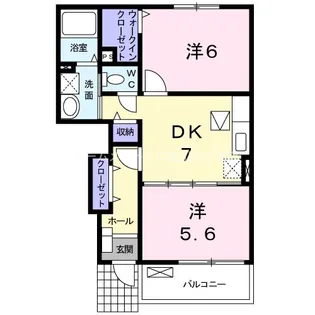 ベルソレイユ【1階】の間取り