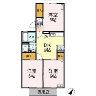 セジュール豊栄 A【1階】の間取り