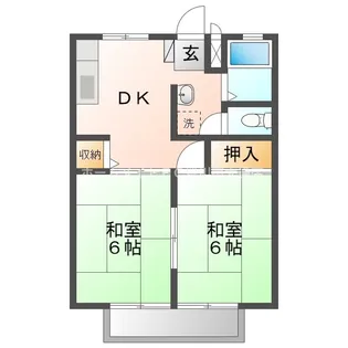 サンシティ寺部【1階】の間取り