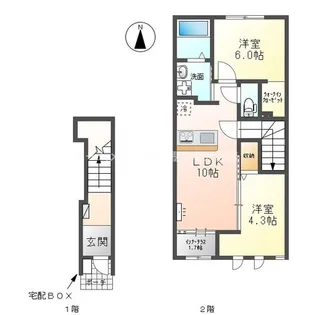 ラ・フレーズ【2階】の間取り