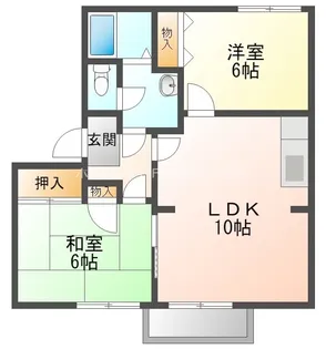 フォレストパーク A棟【2階】の間取り