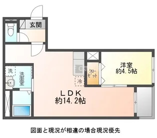Jack ekimaedori Ⅰ【102号室】の間取り