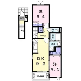 ポートクルーズTYM【2階】の間取り