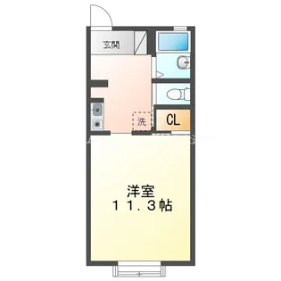 ミューズイン平尾【101号室】の間取り