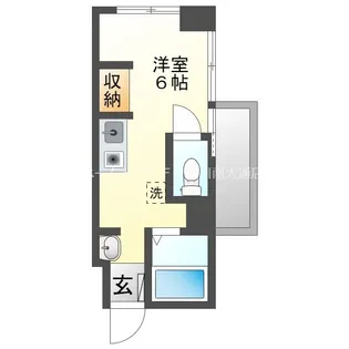 1Kの間取り画像