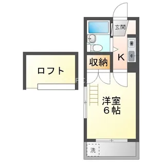 ユトリロ末広通【203号室】の間取り
