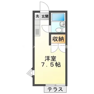 プリンスヒルA棟【1階】の間取り