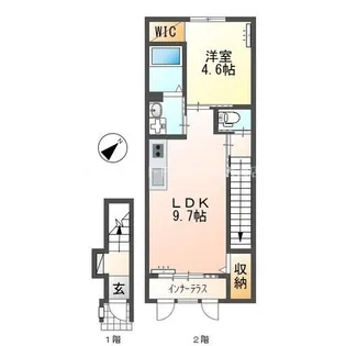 シュプリーム桜【2階】の間取り