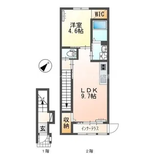 シュプリーム桜【2階】の間取り