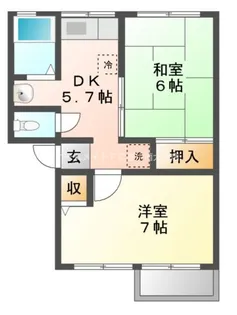シャトー【1階】の間取り