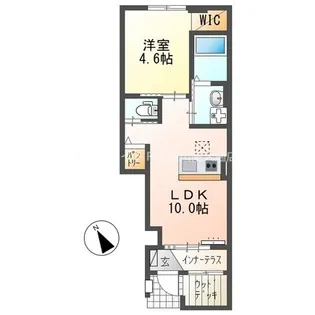 昴ノース【105号室】の間取り