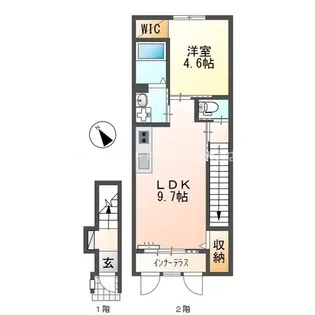 昴ノース【203号室】の間取り