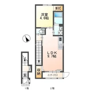 昴ノース【208号室】の間取り