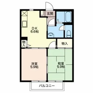 ネオパルC【2階】の間取り