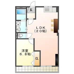 グリーンハイムハダノ【1階】の間取り