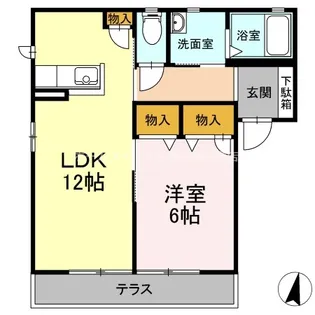 シェモア A【1階】の間取り