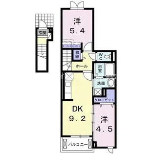 クレール石田【2階】の間取り