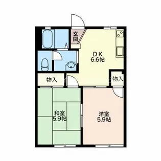 SSコーポ LYRA*【1階】の間取り