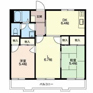 SSコーポ PAVO【2階】の間取り