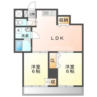 豊川支店マンション【303号室】の間取り