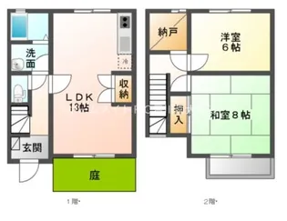 ハイツ金塚【D号室】の間取り