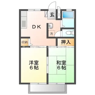 サンシティ寺部【2階】の間取り