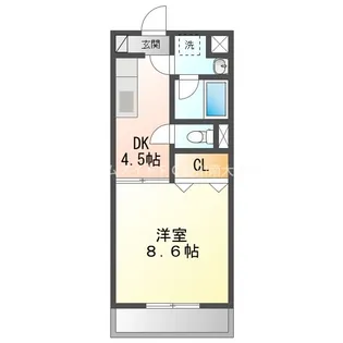 エクシード御油【3階】の間取り