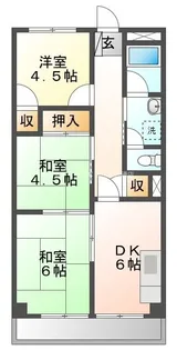 グリーンライフ山ノ沢【5B号室】の間取り
