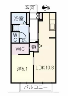 クレストアベニュー西香ノ木【2階】の間取り