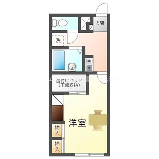 愛知県新城市石田字黒坂【アパート】の間取り