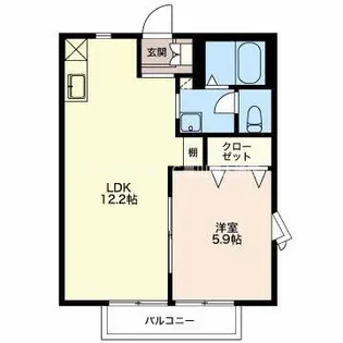 ソシア城下【2階】の間取り